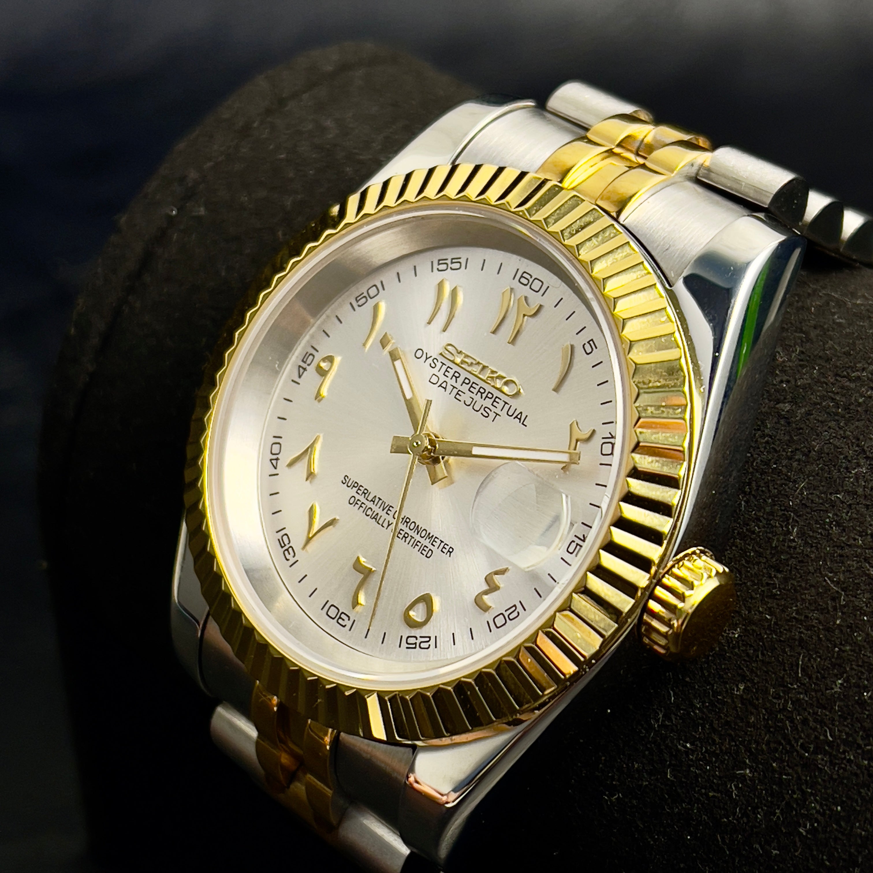 Seiko Datejust Arabic Two-Tone Gold & Silver