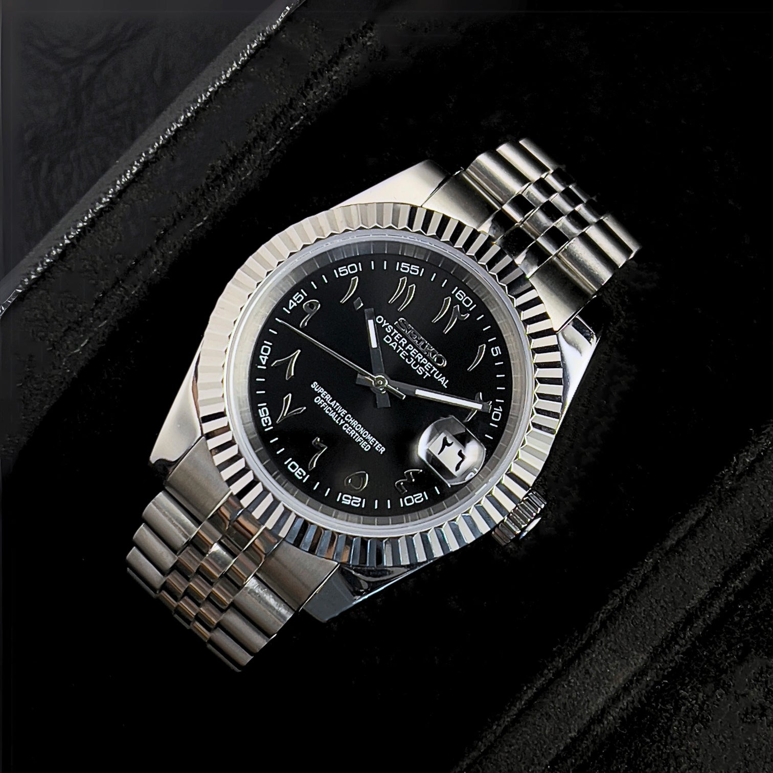 Seiko Datejust Arabic Black
