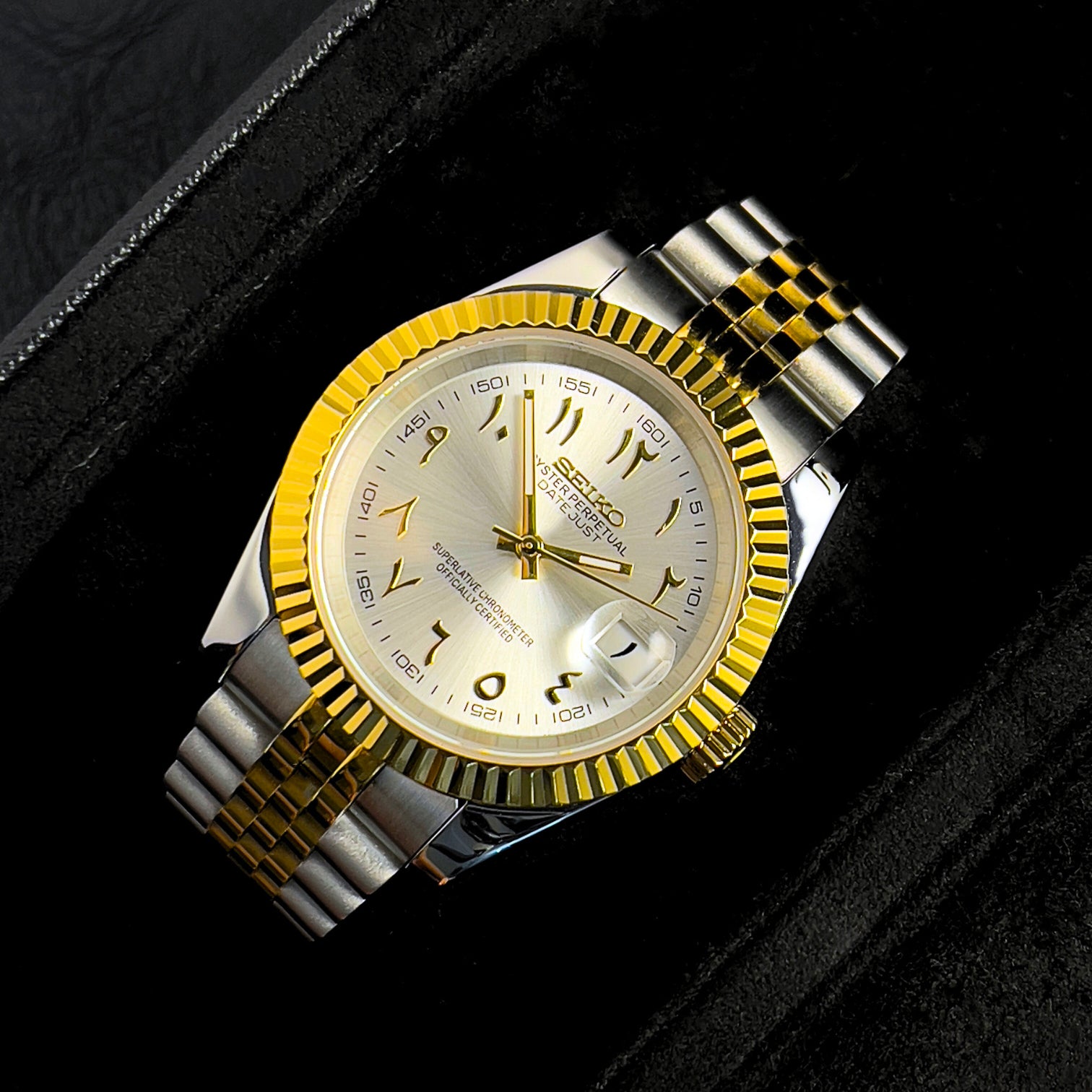 Seiko Datejust Arabic Two-Tone Gold & Silver
