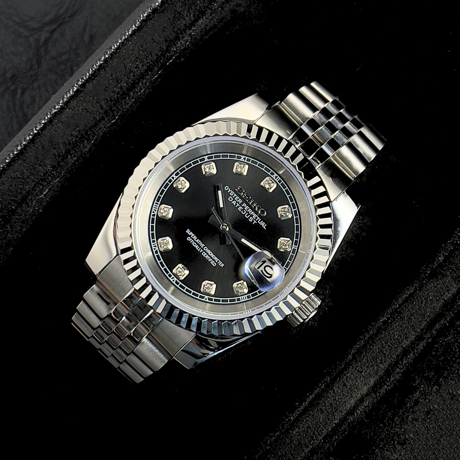 Seiko Datejust Black Diamonds