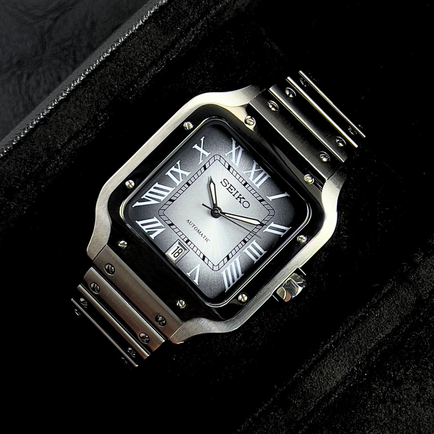 Seiko Santos Classic Two-Tone Grey